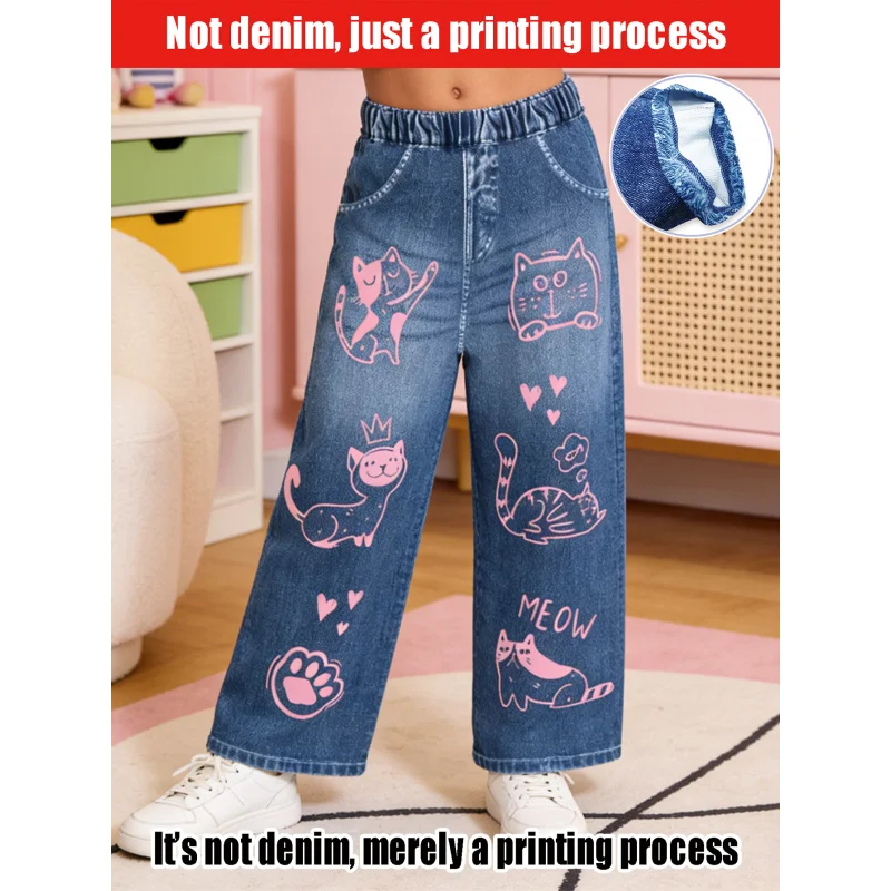 2026-criancas-dos-desenhos-animados-gatinho-simulacao-jeans-criancas-de-volta-as-aulas-calcas-de-moda-casual