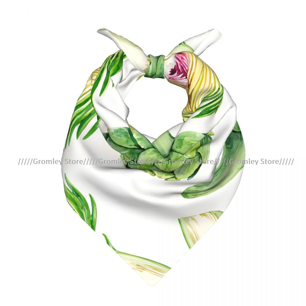 

Watercolor Artichokes Square Scarf Ladies Casual Head Neck Wrap