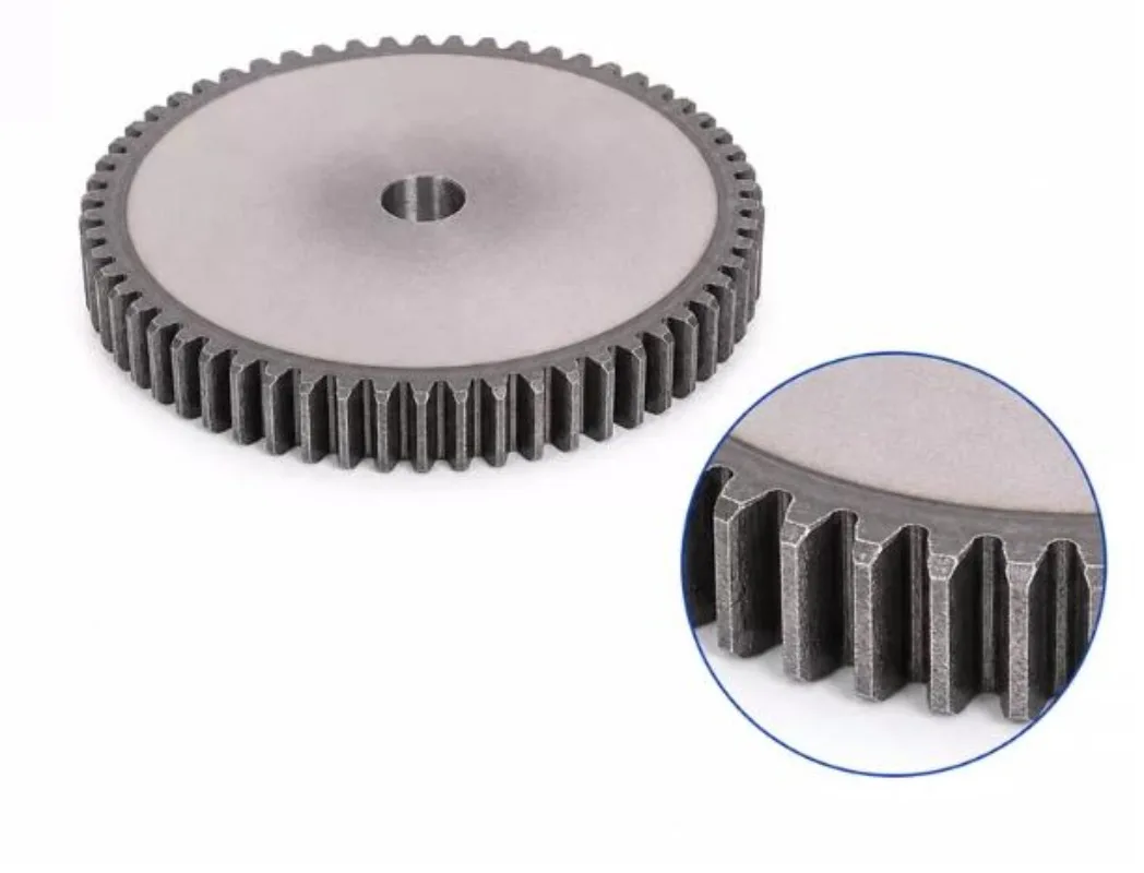 M2 45# Steel Cylindrical Gear 10T/11T/12T/13T/14T/15T/16T/17T/18T/19T/20T/21T/22T/23T/24T/25T Metal Pinion  Chain Pitch 6.28mm
