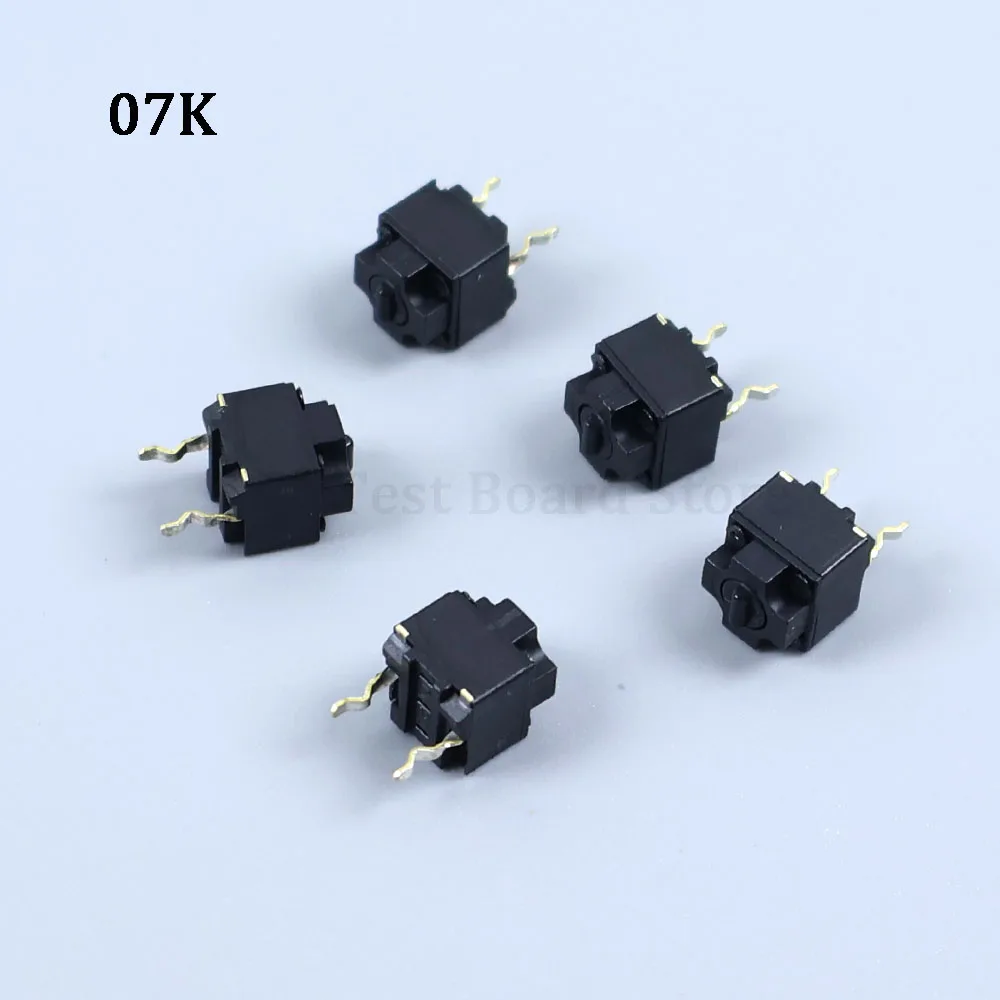 Micro bouton de commutation carré pour souris, original, 07T 07K, pour Panasonic Microsoft ie3.0 Roller io1.1 IE4.0, points noirs/marrons, 1/2/5 pièces