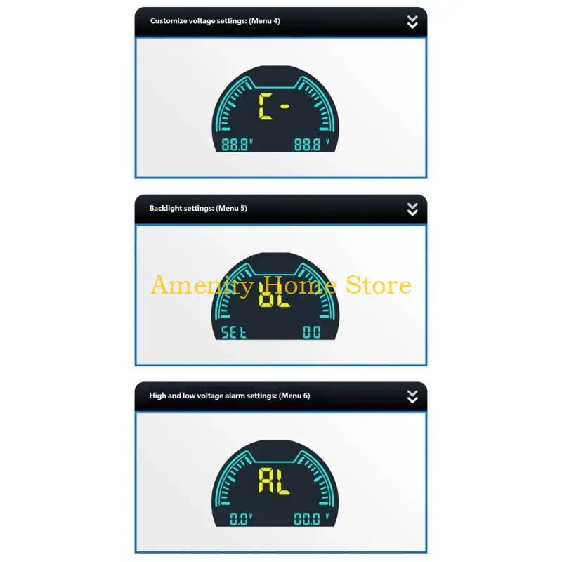 F26C 12V and 24V Battery Level Meter with Low Reflection Display for Electric Bikes, Motorcycles, Trikes, and Scooters