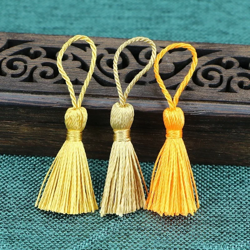 

5/10/20Pcs Polyester Tassel Bookmark Pendants Charms DIY Jewelry Making Crafts Small Accessories for Curtain Embellishment Decor