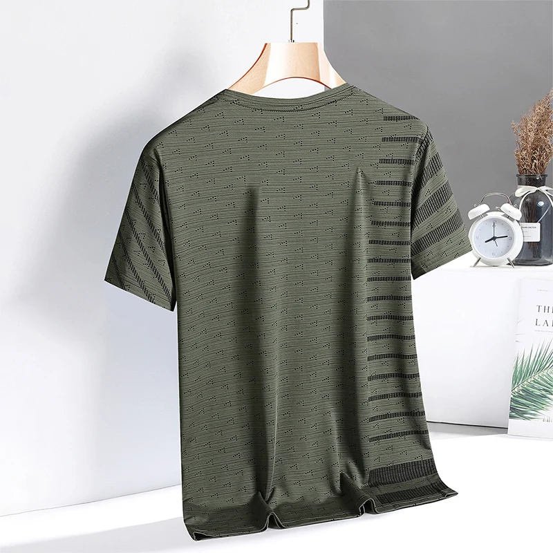 Quick Dry Sport T Shirt Men\'S 2024 Short Sleeves Summer Casual Black OverSize 3XL Top Tees GYM T-Shirt Tshirt Clothes