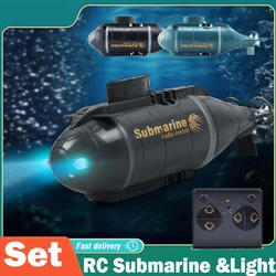 Mini Electric RC Submarine Underwater Diving Speed Boat Remote Control Drone Pigboat Simulation Model Race Toy Kids Child