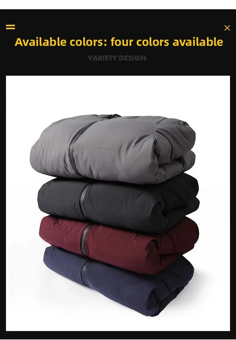 سترة شتوية للرجال سميكة مبطنة بالقطن معطف كاجوال بقلنسوة دافئ مقاوم للرياح مقاس كبير ملابس خارجية صلبة موضة الخريف #6