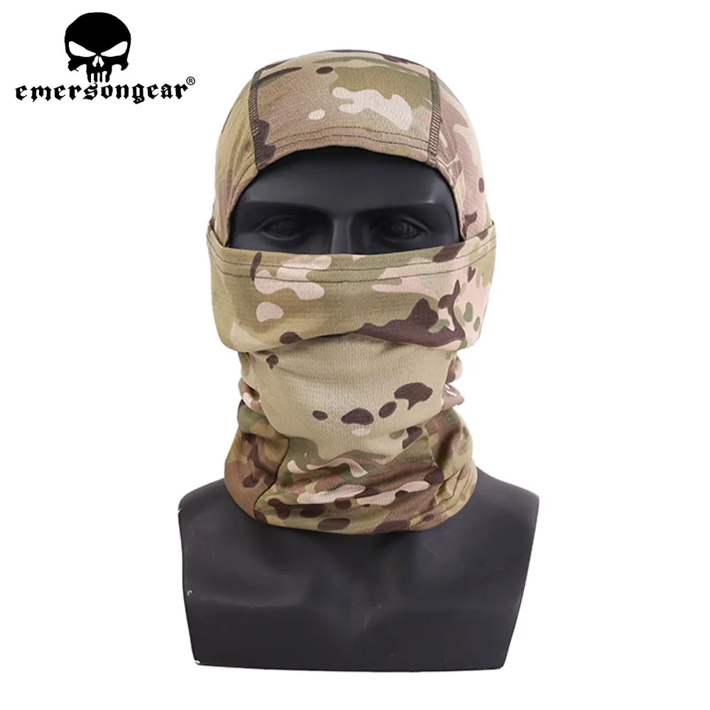 Emersongear Tactical Quick-drying Headgear  Camouflage Balaclava Outdoor Cycling Hunting Hood Protection Full Face Scarf