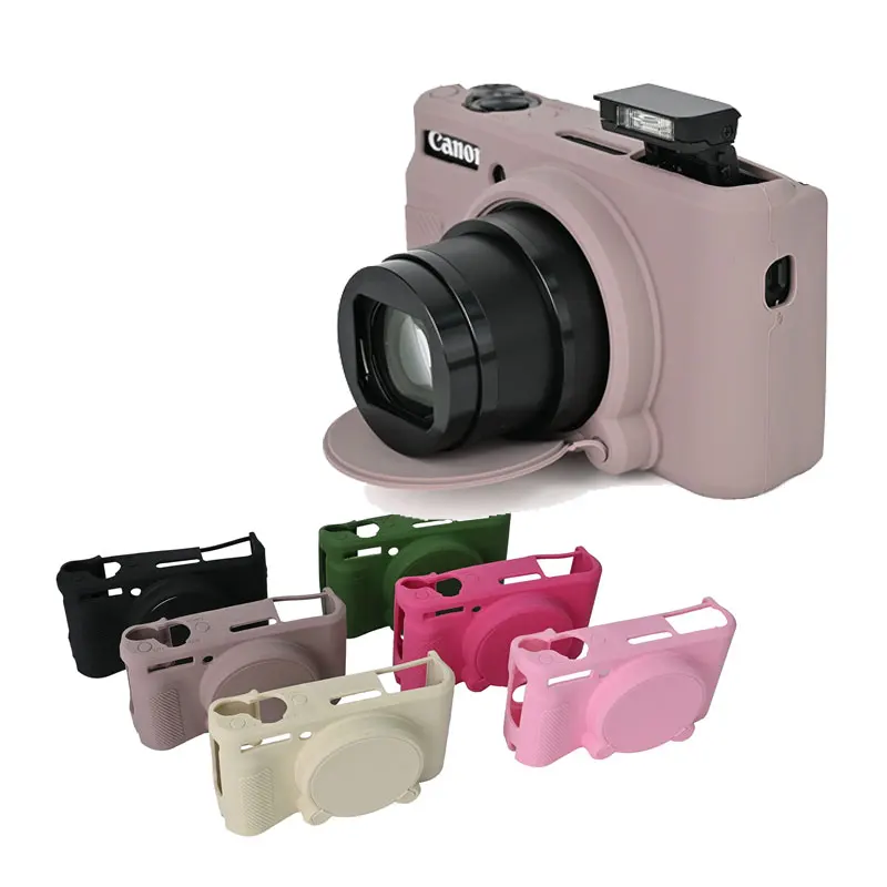Miękki futerał silikonowy torba na aparat fotograficzny do Canon PowerShot SX730 SX740 SX740HS gumowa osłona futerał na aparat