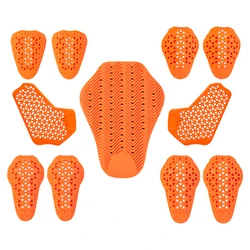 Universal Built-In Protective Gear CE Certified Motorcycle Jacket Insert Back Protector Motocross Shoulder Elbow Knee Pads