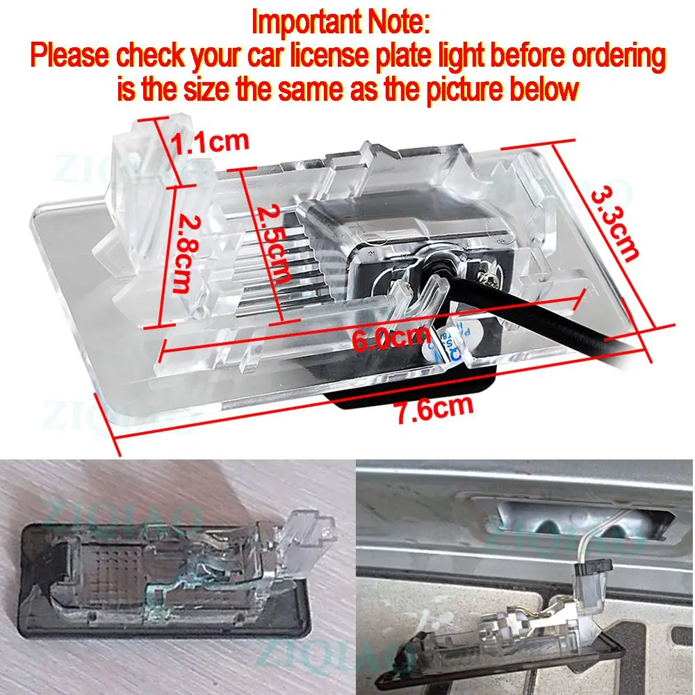 ZIQIAO for Skoda Octavia 2014-2017 Superb Rapid Yeti 2013-2017 Kodiaq Karoq Kamiq 2018-2020 Fabia 2015 2016 HD Rear Camera HS062