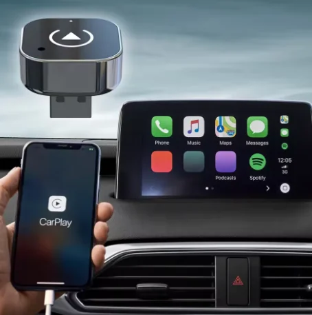 

2 in 1 Wireless CarPlay Android Auto Adapter Smart USB Dongle Auto Connect Plug & Play for iPhone and Android Factory Wired Cars