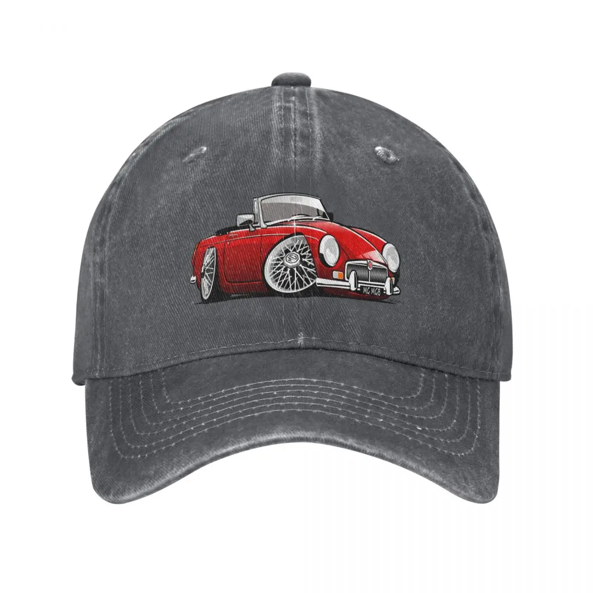 MG MGB roadster caricature red Baseball Cap funny hat New In The Hat Kids Hat Hats Woman Men's