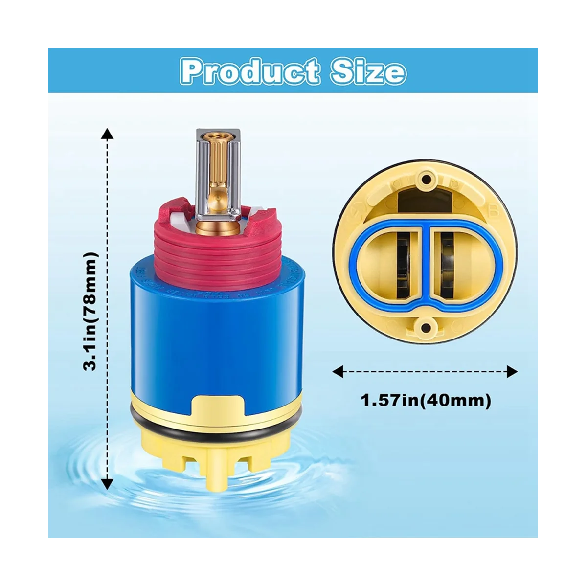 Pressure Balancing Replacement for RK7300-CART-3P, Faucet Replacement Compatible with Z-7300