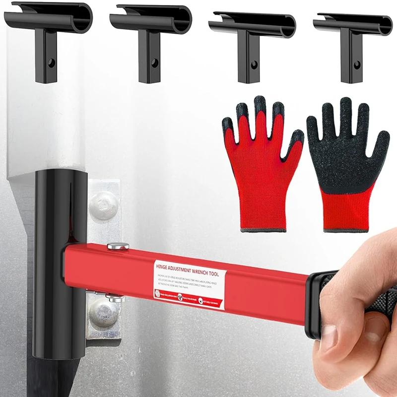 

4-In-1 Hinge Adjusting Tool Kit Heavy Duty Steel Door Hinge Bender Wrench For Residential & Commercial Use