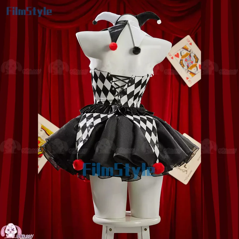 

Cosplay Series: Black White Gothic Circus Skirt Clown Cosplay Costume Punk Lolita Mini Cosplay Sweet Costume