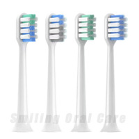 4Pcs DR. BEI For Bet-C01/S7 Clean Replacement Toothbrush Heads For Toothbrush C1/C2/C3/E0 DuPont Bristle Replaceable Nozzle