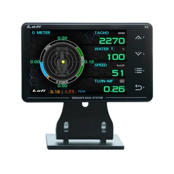 LUFI XS Multi-function Digital Gauge OBD+GPS Turbo Boost Oil Pressure Water Temperature Meter G Value Gyroscope Modification