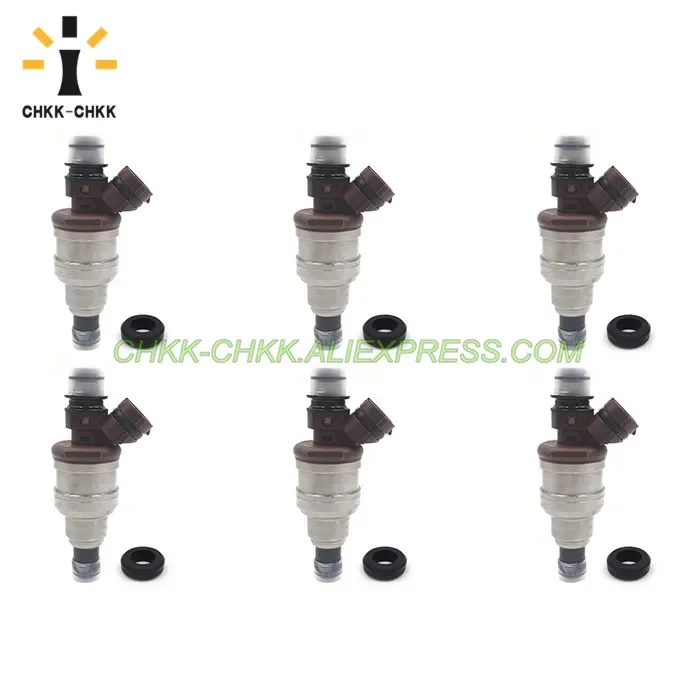 

CHKK-CHKK 6pcs 23250-65020 23209-65020 fuel injector for TOYOTA 4RUNNER TRUCK T100 3VZE 1988~1995
