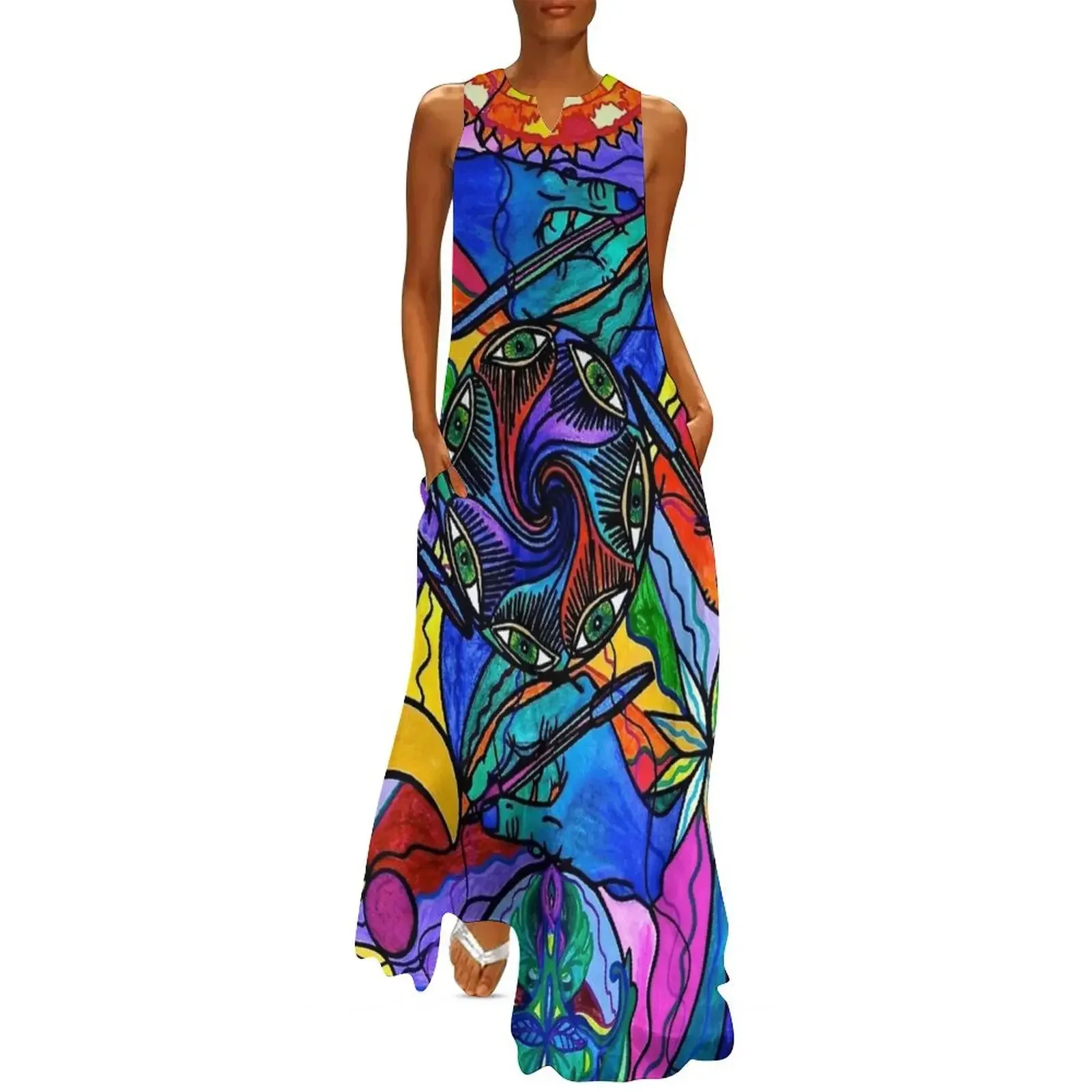 

Awakened Poet Long Dress beach outfits for women beach dresses clothing women summer 2025 Dress