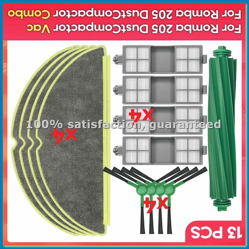 

Запасные части для робота-пылесоса 205 DustCompactor Combo/Vac: основные и боковые щетки, салфетки для мытья полов, фильтры, аксессуары.
