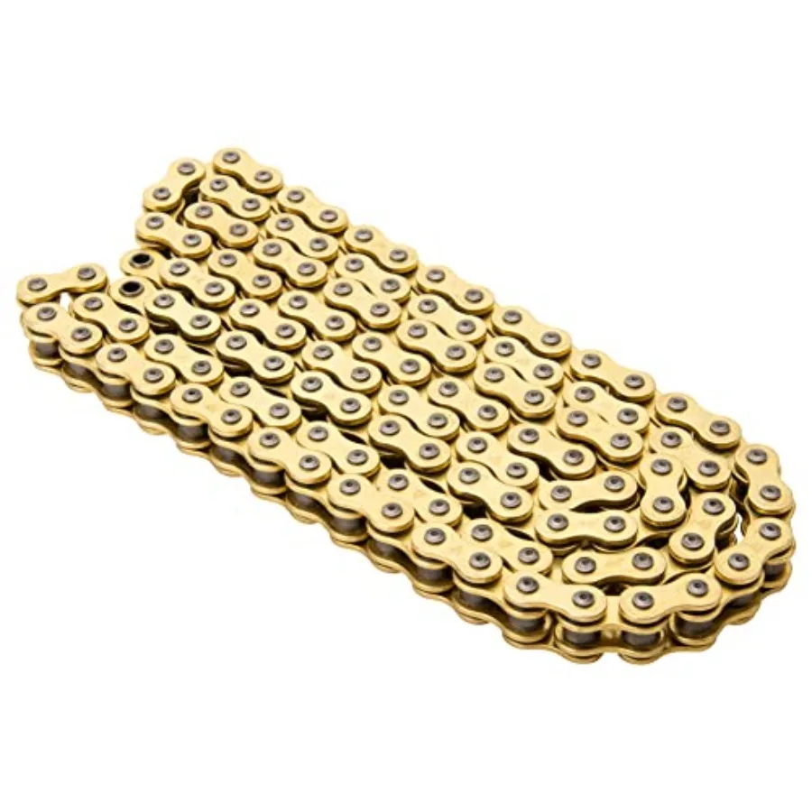 

520 Gold X-Ring Chain 520x120 High-Performance Motorcycle ATV Chain 8120 lb Tensile Strength Clip Master Link Included