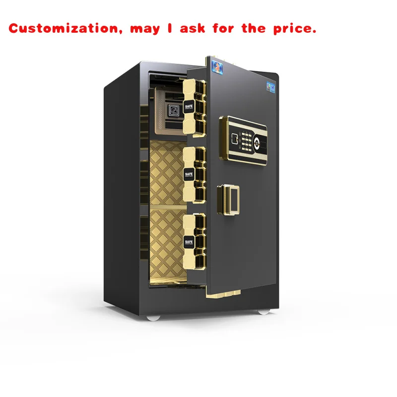 

на заказ.Стальной биометрический сейф, безопасный сейф для отпечатков пальцев, домашний цифровой сейф для денег