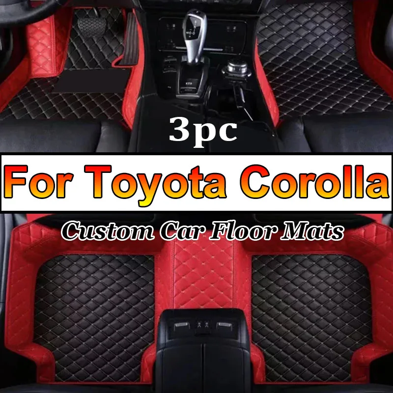 Car Floor Mats For Toyota Corolla 9th Gen. 2000 2001 2002 2003 2004 2005 2006 Auto Foot Pads Interior Accessories