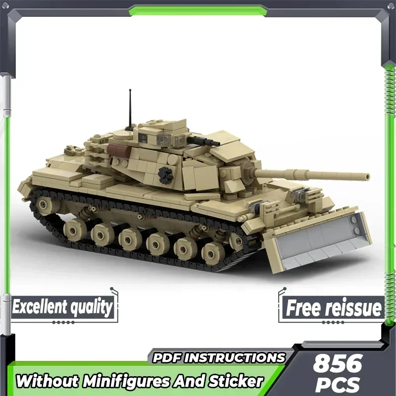 

Military Model Moc Building Bricks US Main Battle Tank M60 Technology Modular Blocks Gifts Christmas Toys DIY Sets Assembly
