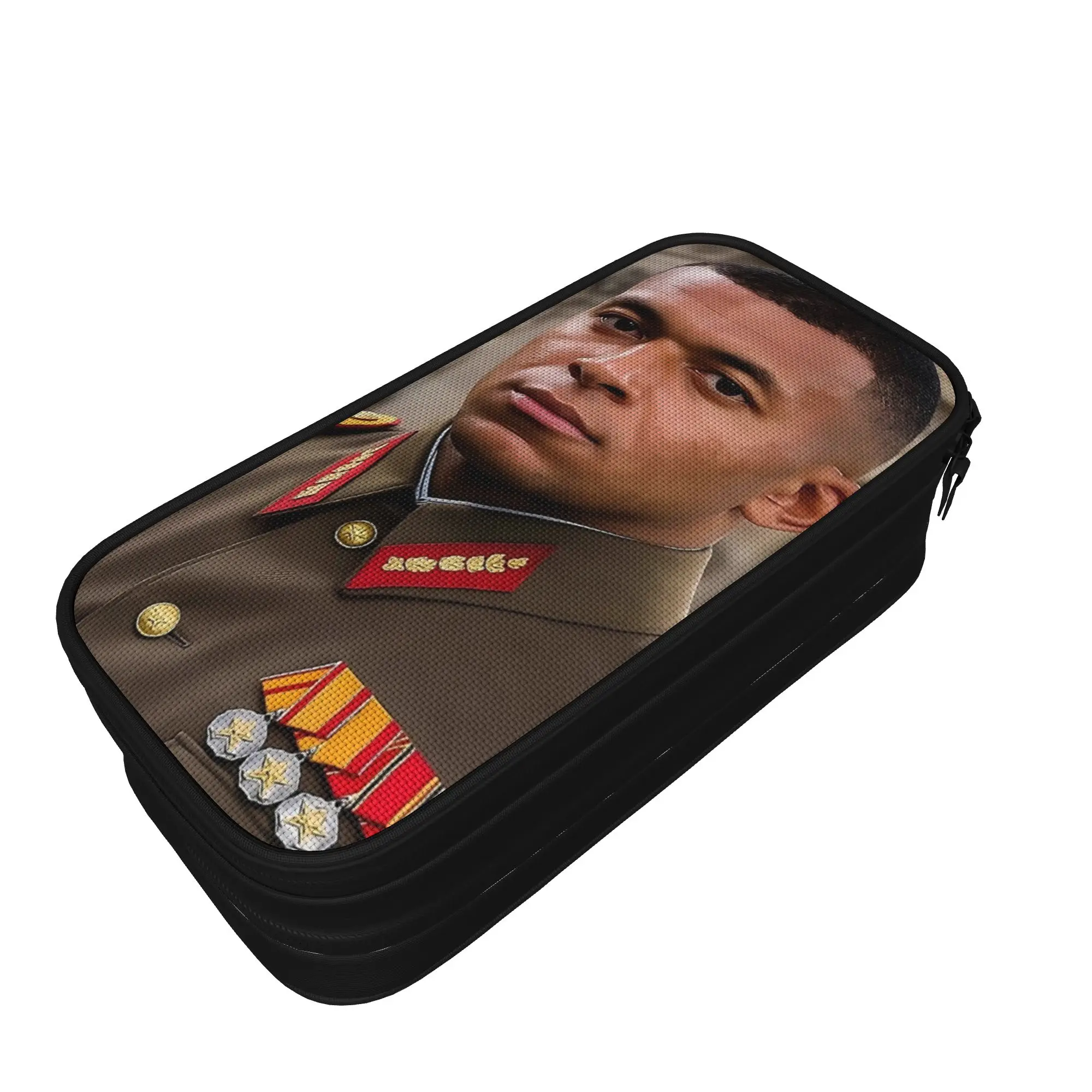 M-Mbappe Dictator Meme Pencil Case  Pen Bag Girls Boys Large Storage School Supplies Cosmetic Pencil Box