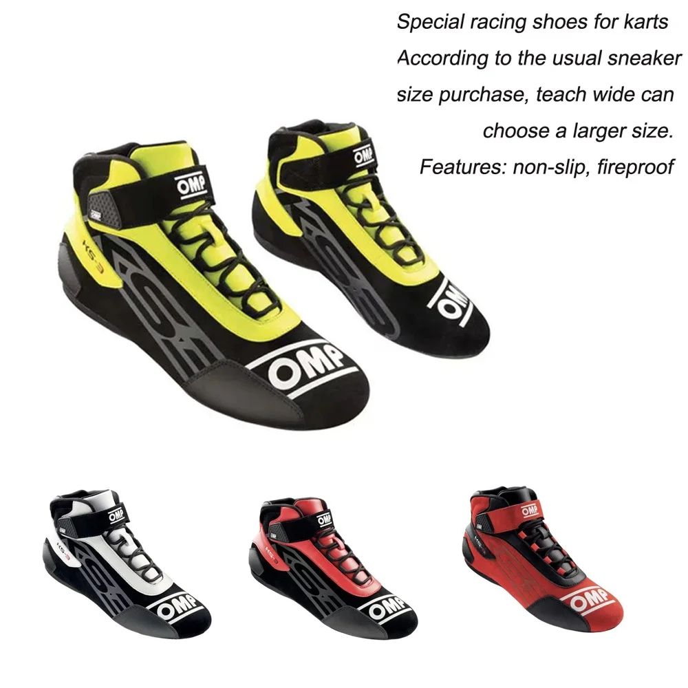 

F1 Equation Car Racing shoes Karting Practice shoes Men Women Rally Competition Coverall Fireproof Waterproof team shoes KS-3