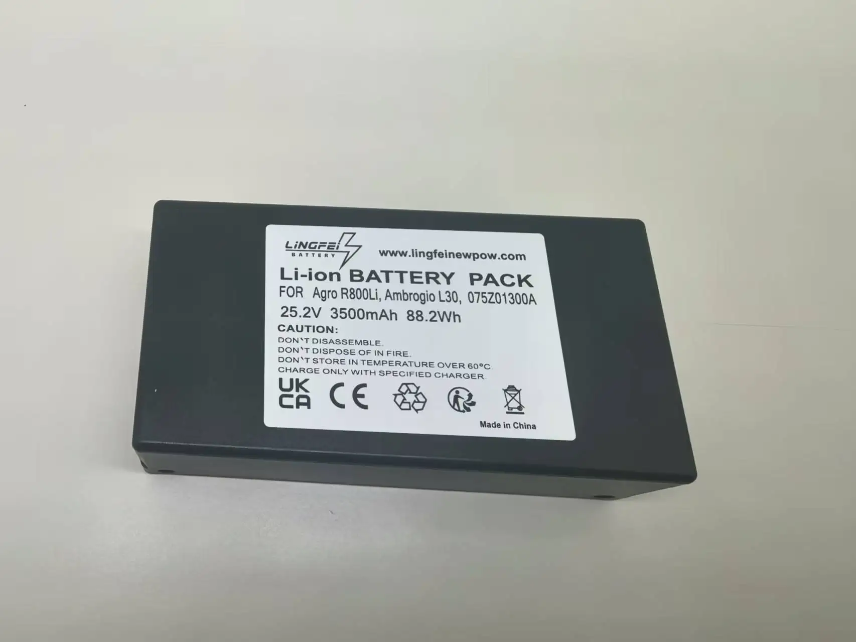

Replacement Battery for Agro R-800-Li & Ambrogio Alex, L-20, L-30, L-30 Elite, L-30 Elite+, L-30 Deluxe, L35 Deluxe, L-50, L-60b