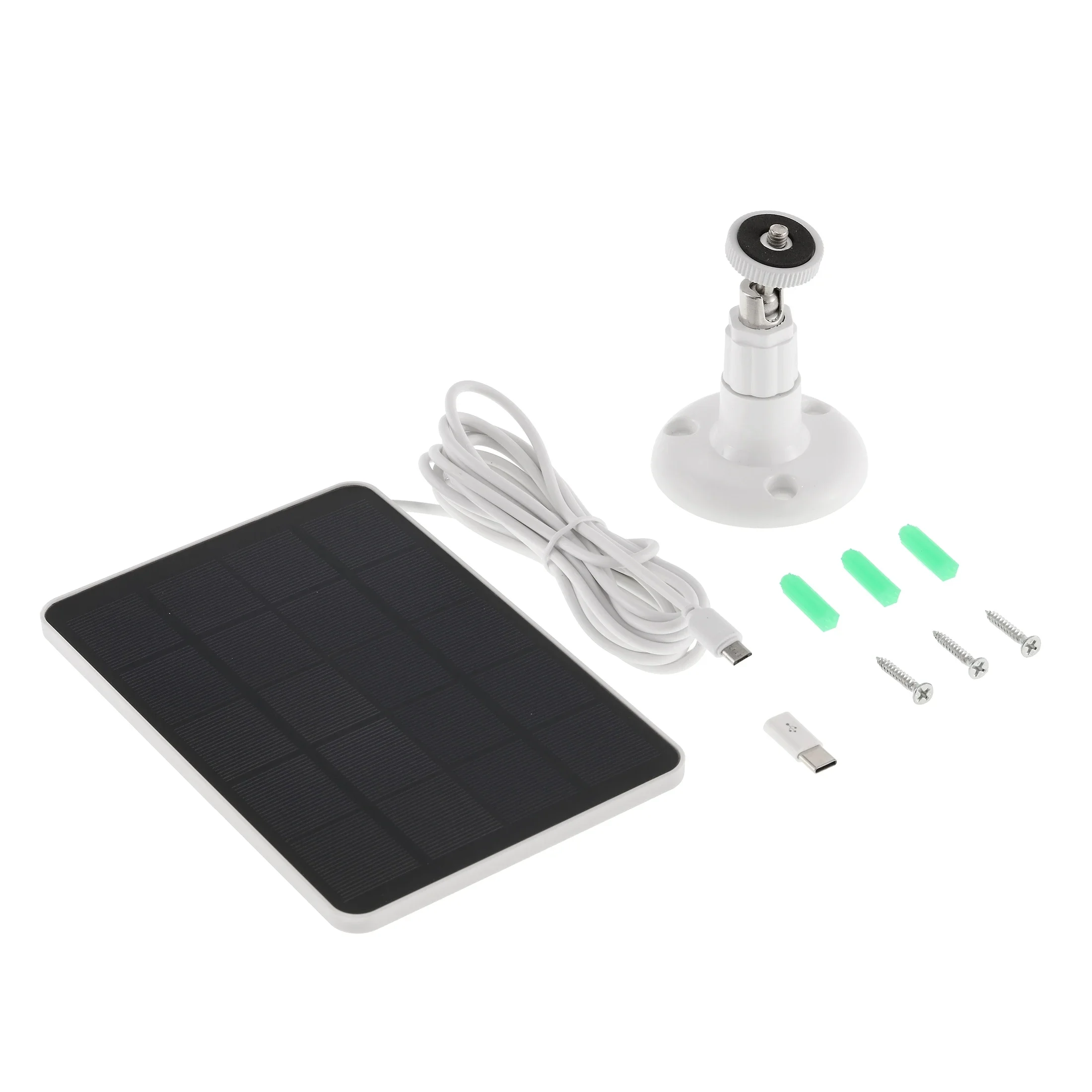 Solar Cells Charger 4W Solar Panel 5V Hiking Waterproof Charging Panel for Home Small Light System Outdoor Camera Bracket
