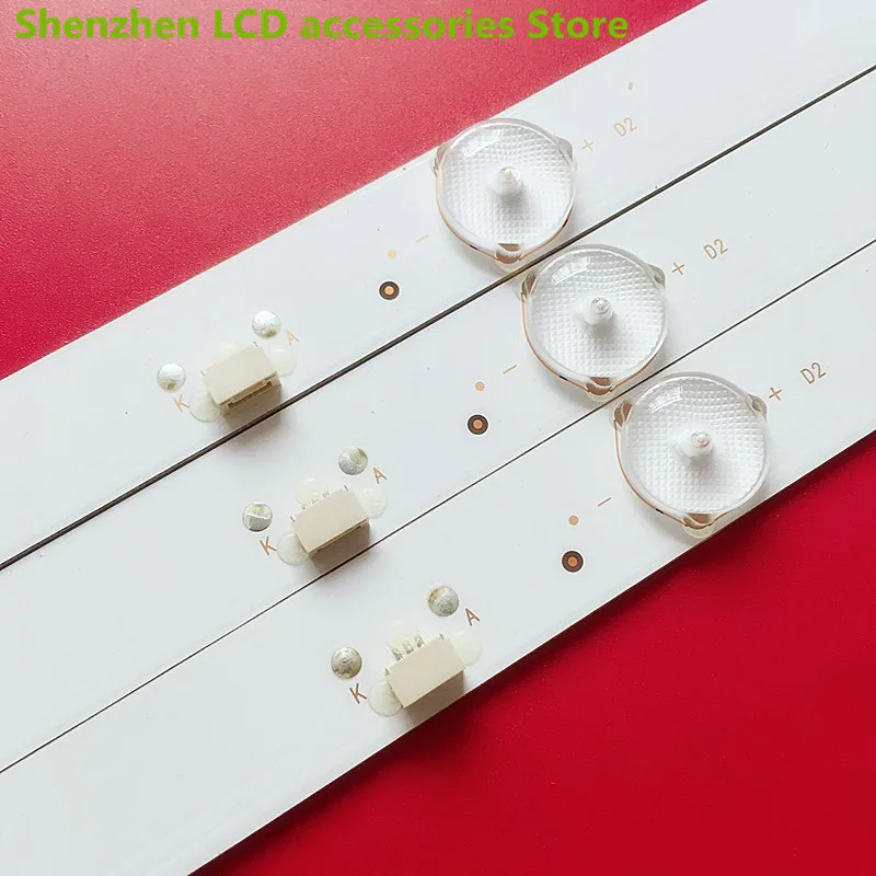100% 3V 7LED Đèn Nền LED Dải Cho 32PHF5061 32PHF3001 32PHF3061 32PHF3021 GC32D07-ZC21FG-15 RF-EG320B32-0701S-07A1 596MM