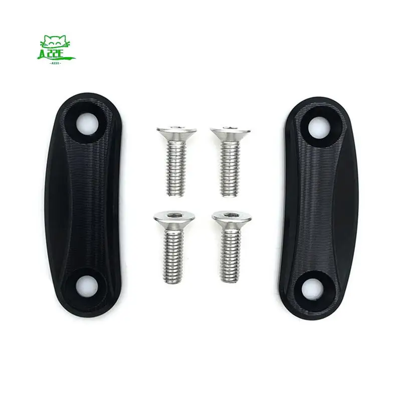 

A22E-Motorcycle Block OFF Plate Mirror Chassis Code Cap Base For Kawasaki ZX10R 2016-2023 ZX6R 2019-2023 Accessories (Black)