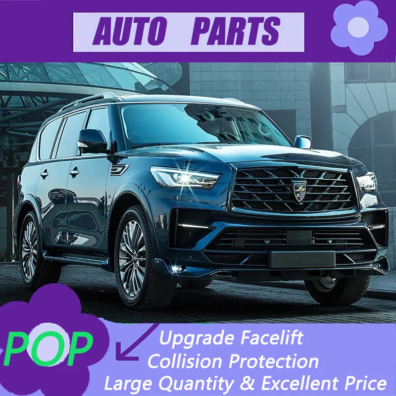 Suitable For Infiniti Qx80 Modified Large With Front And Rear Grille Larte Russian Bumper