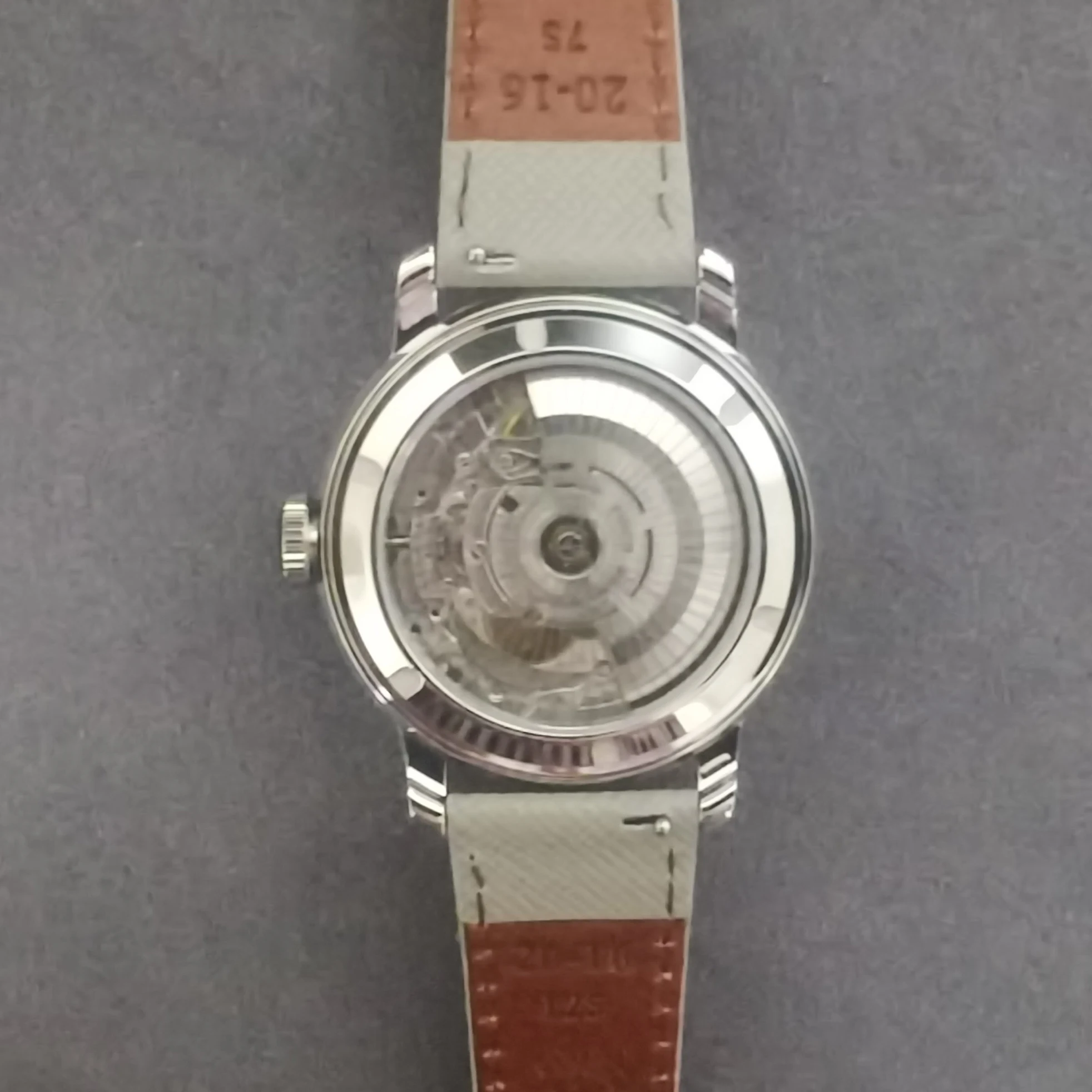 MERKUR Orologio automatico da uomo 38,5 mm Orologio da polso meccanico retrò 50M Specchio zaffiro impermeabile Finestra con data grande