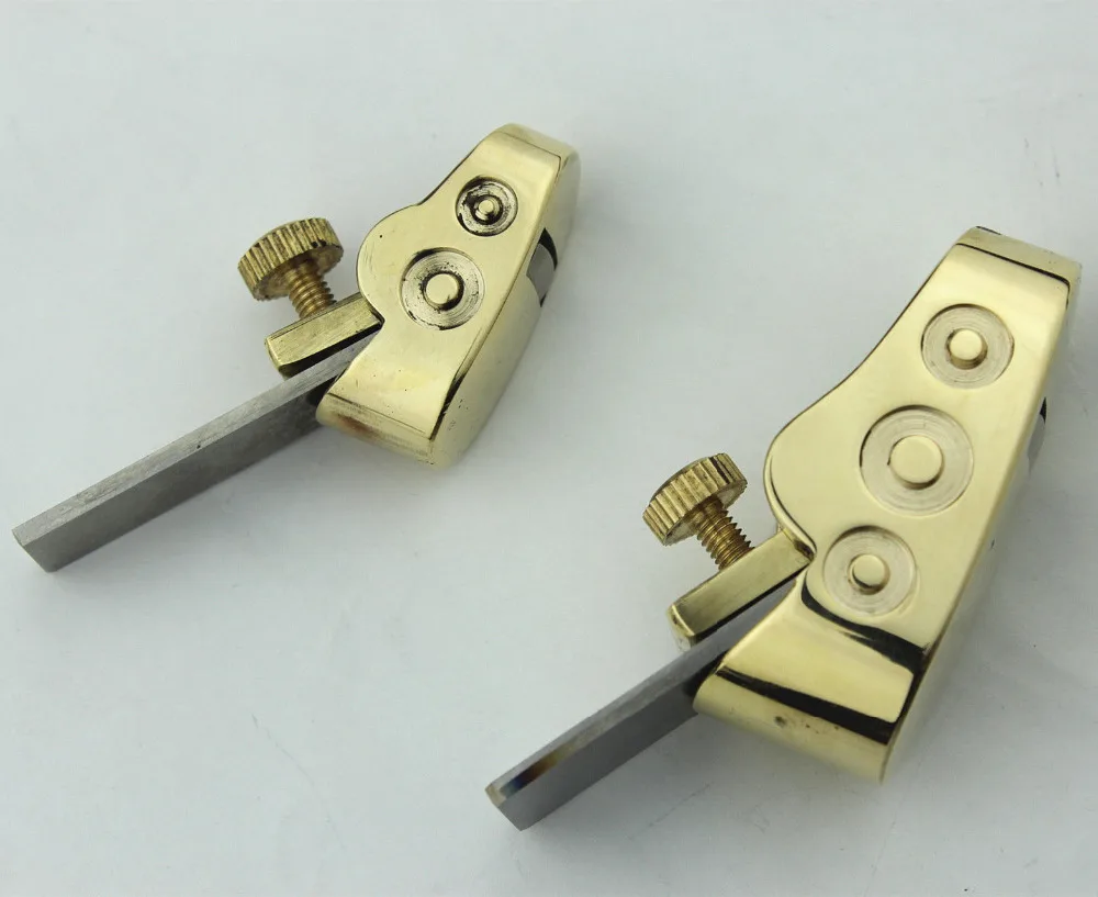 

2 pcs convex bottom brass planes, Violin/cello making tools