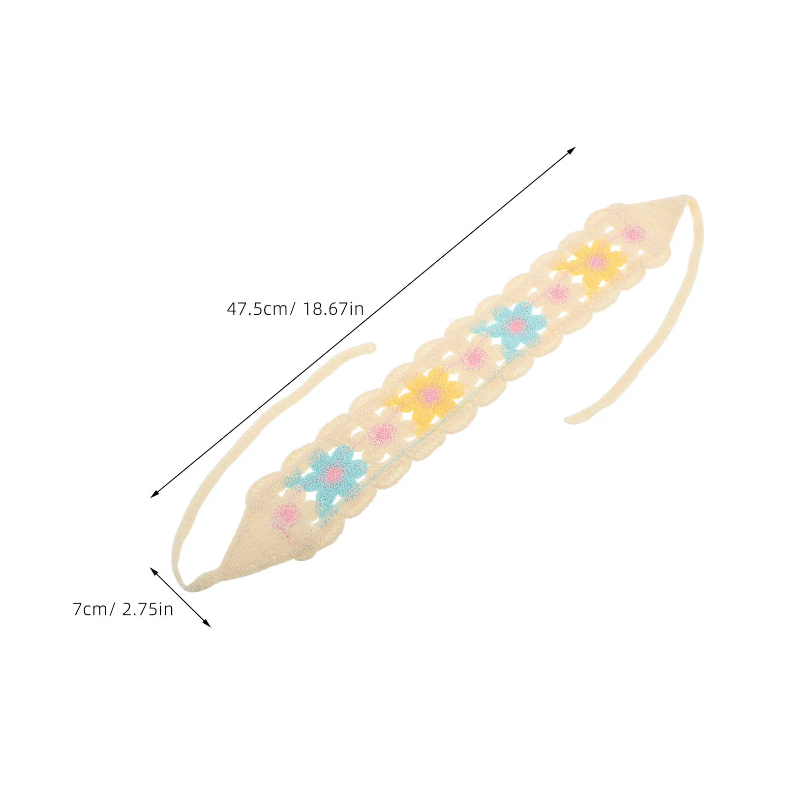 وشاح رأس كبير على الطراز الريفي للنساء من البوليستر الناعم على شكل مثلث، غلاف شعر متعدد الاستخدامات لحفلات السفر الرياضية الخارجية، زهور #4