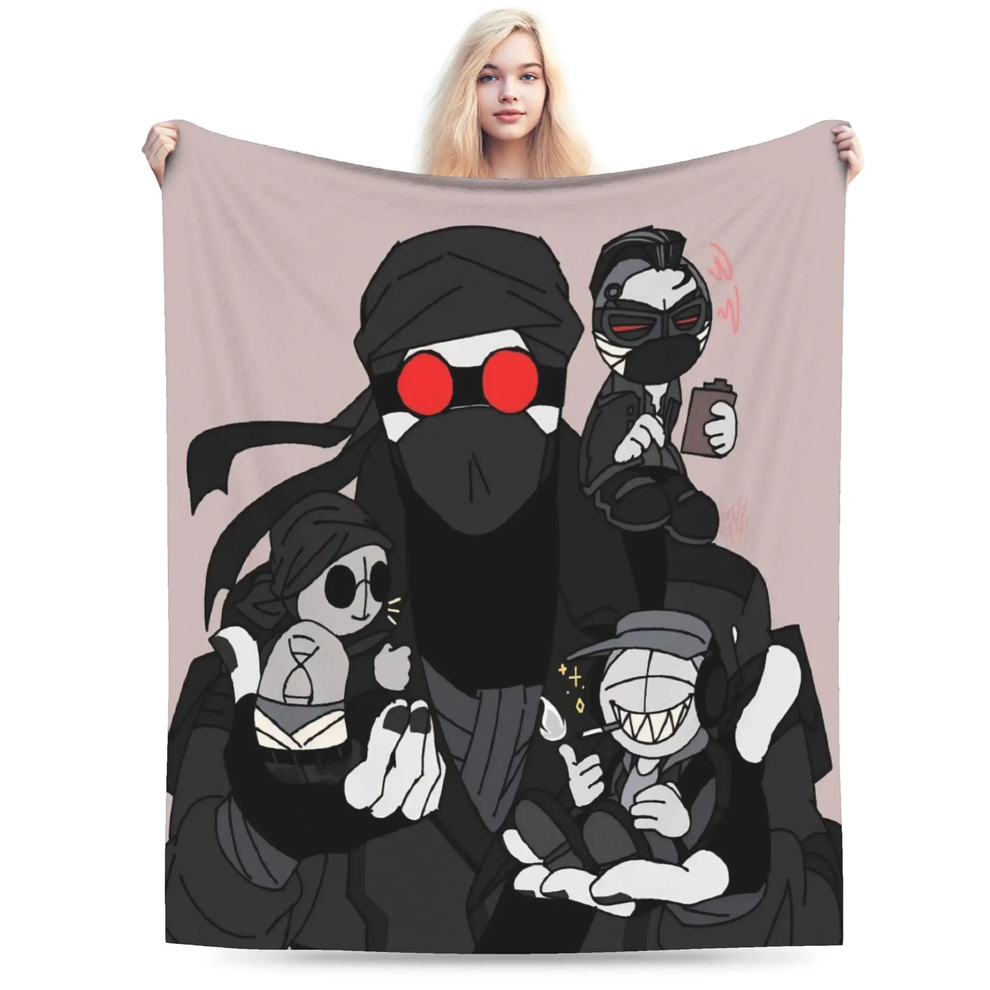 Funny MADNESS COMBAT Hank Blankets Super Soft Fleece  Comfortable Throw Blanket Machine Washable