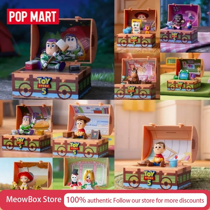 

Genuine Pop Mart Blind Box Disney Pixar Toy Story 5 Collectible Figurine Home Desktop Decoration Surprise Gift For Collectors