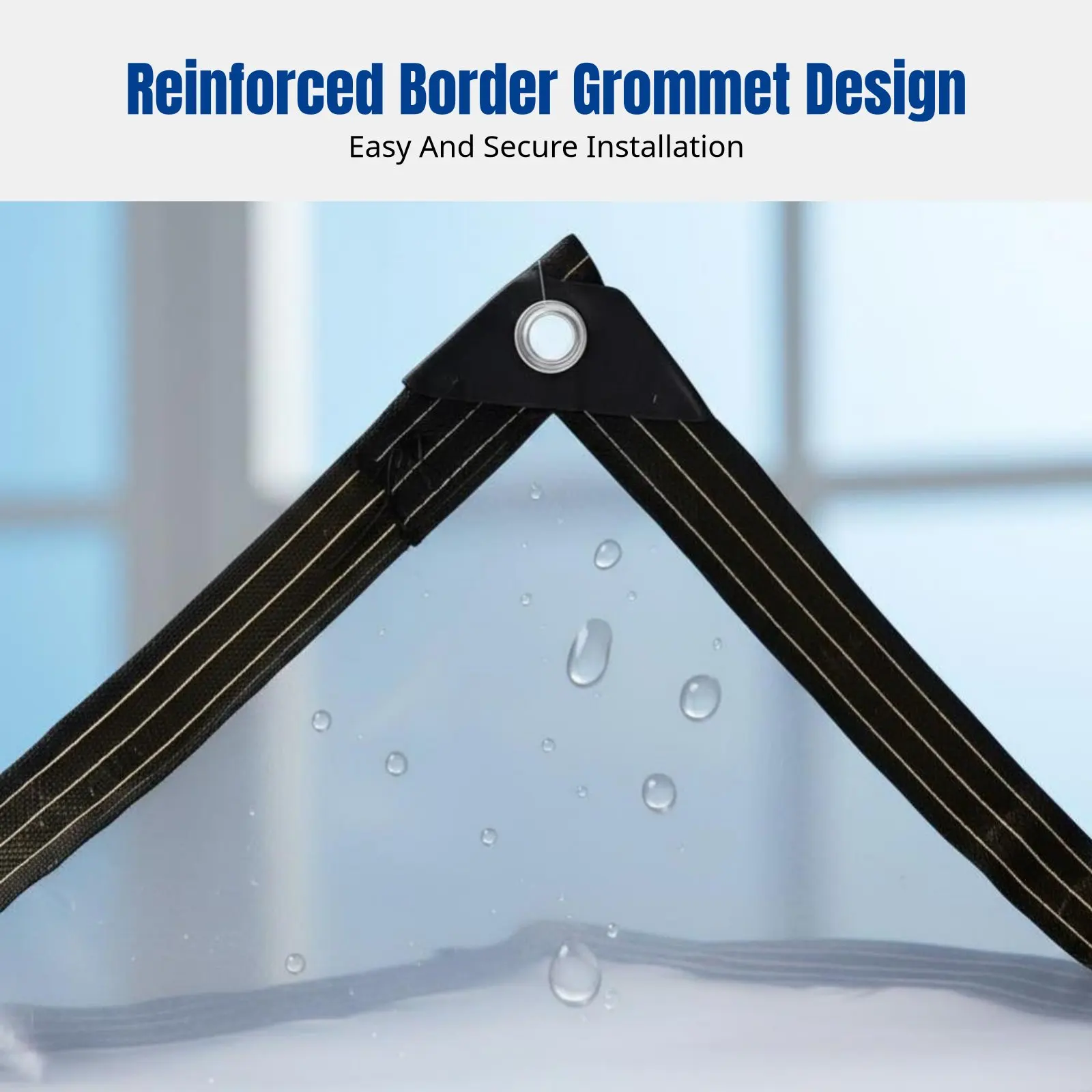 Transparent Film, Thickened PE Sheet, Waterproof, Dustproof, Windproof, Greenhouse Cover, Pane Sealing, Random Design