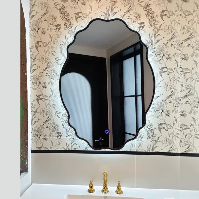 

Luxury Unique Mirror Irregular Creative Xenomorph Aesthetic Design European Mirror Save Space Espelhos Postmodern Furniture