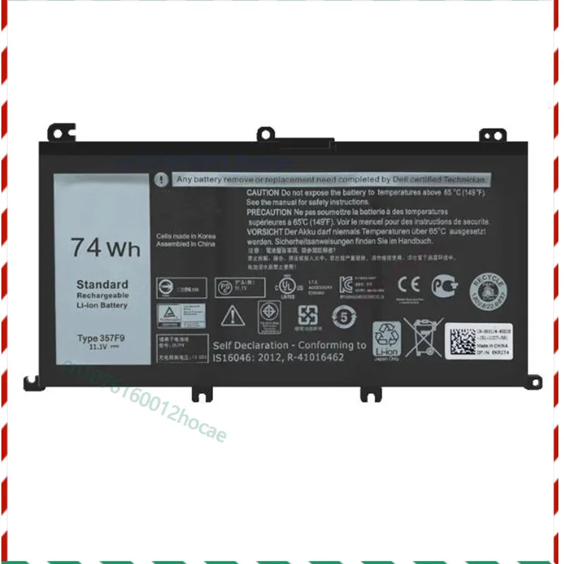 

New 357F9 Battery for DELL Inspiron 5576 5577 Inspiron 15 7000 7567 7557 Gaming