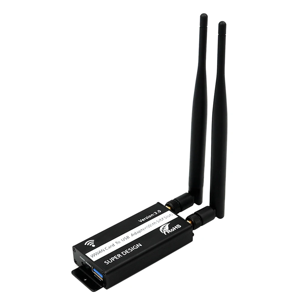 External Network Card NGFF (M.2) to USB 3.0 Wireless Wifi Adapter with SIM Card Slot for WWAN/LTE/4G Module