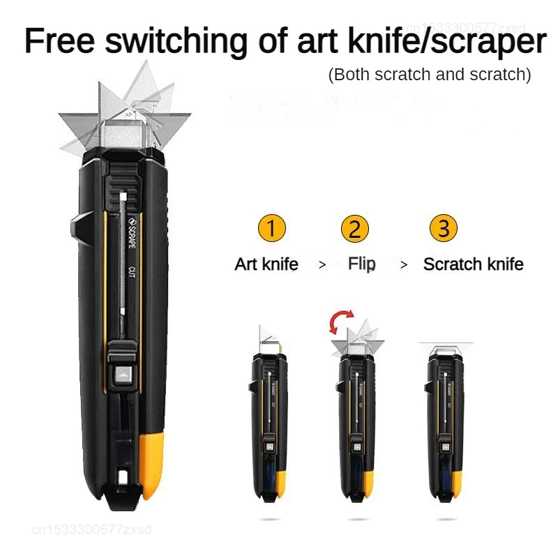 Xiaomi New ToughBuild Genuine Deformation Scraper Art Knife Wall Paper Deformation Metal Heavy Deformation Tool Knife Household