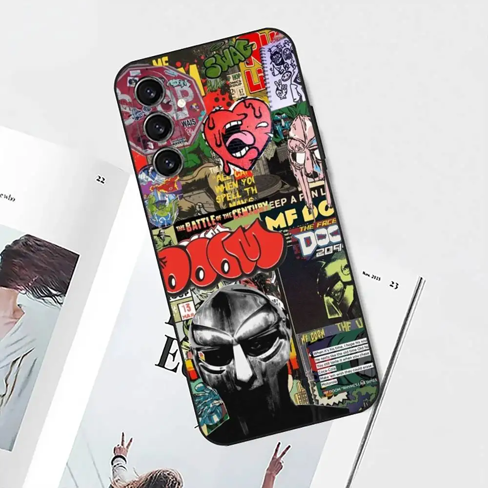 MF D-DOOM Rapper Handyhülle für Samsung S25, S24, S21, S22, S23, S30, Ultra, S20, Plus, Fe, Lite, Note, 10 Schwarz Soft Shell