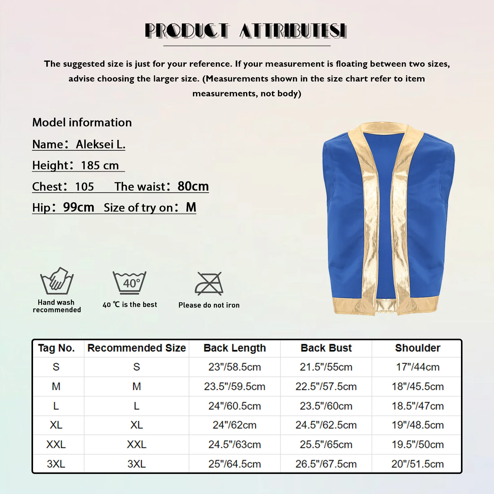 Mens Toad Vest Costumes Open Front Metallic Shiny Trim Contrast Waistcoat Cartoon Captain Cosplay for Halloween Dress-up Party