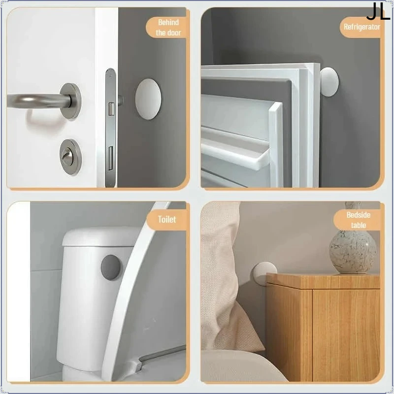 1/2PCS Silicone Bumper Door Stopper Rubber Buffer Self Adhesive Wall Protect Mute Pad For Cabinet Home Decoration Handle