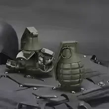 Juguete de Granada recargable táctico CS, juguetes de Granadas de mano, modelo de juguete, juegos de batalla de impacto alimentados por resorte, Paintball táctico Airsoft