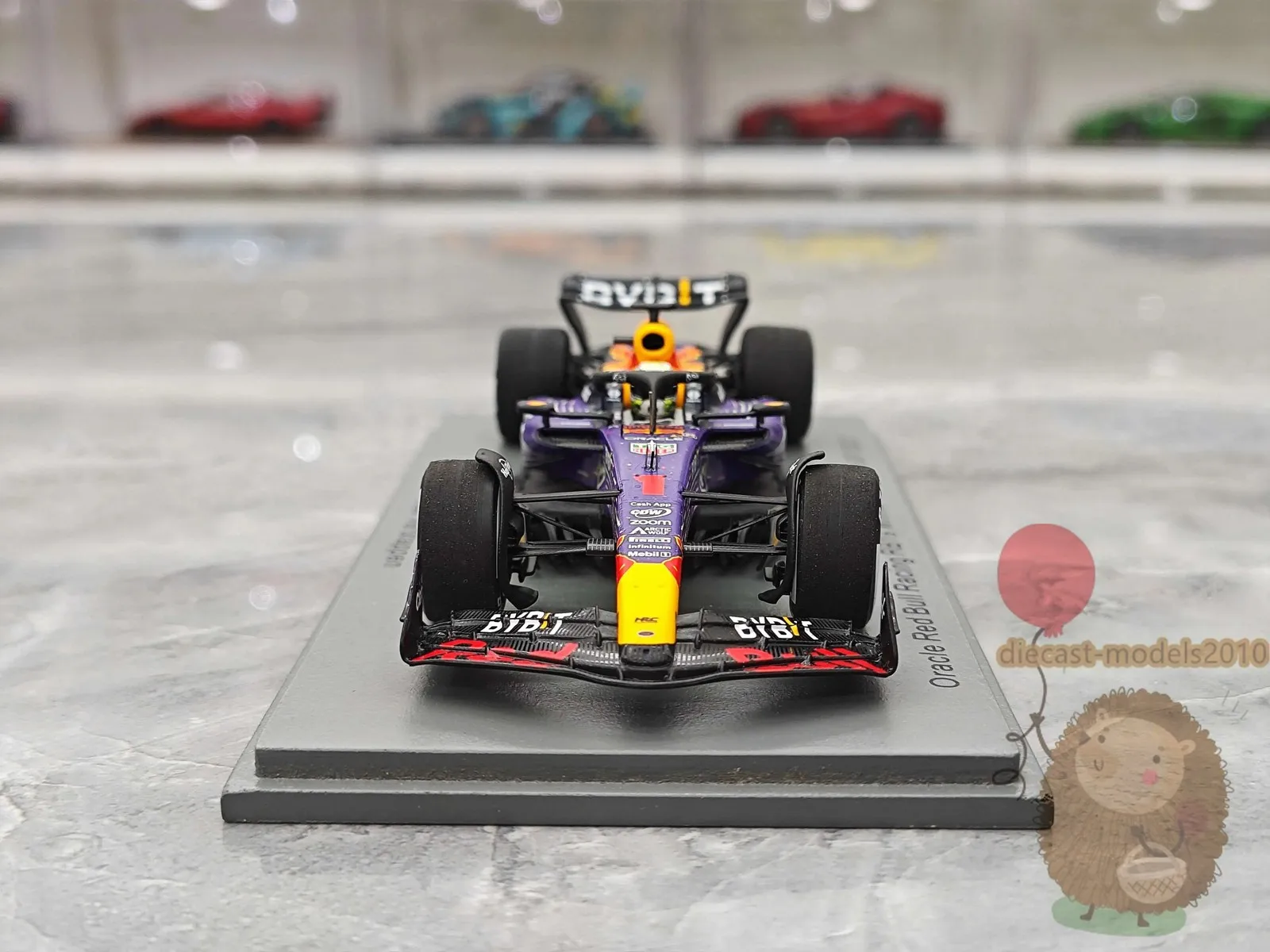 

Spark 1/43 Las Vegas Honda RB19 2023 Racing F1 Resin Diecast Model Car Purple