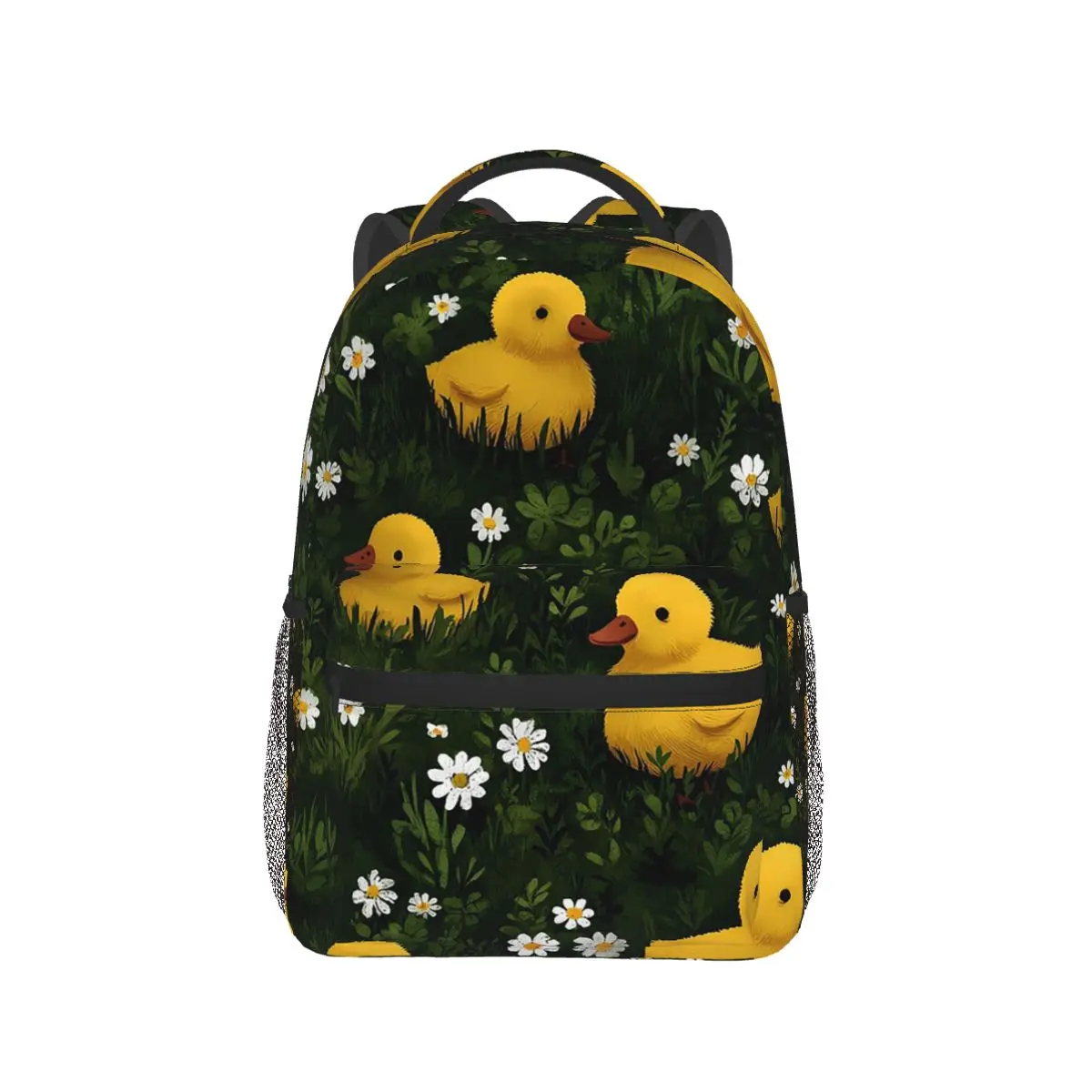 

Duckand Duck Flower Cartoon Backpack Hot Sale Daypack Large Capacity Boys Girls BookBag School Bag Shoulder Bags for Men Women